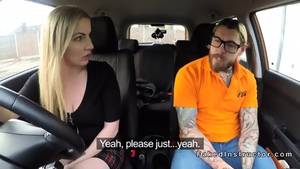 driving instructor - Fake driving instructor fucking blonde pov