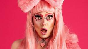drag queen big cock tumblr - Scaredy Kat was \