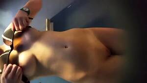 Firm Tits Voyeur - Voyeur Spies On A Beautiful Young Brunette With Perky Tits Video at Porn Lib