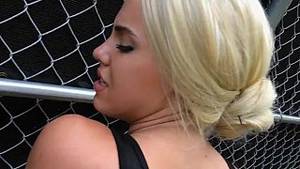 gorgeous blonde fucked - Gorgeous blonde fucked outdoor with fat cock
