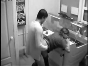 fucking on security cam - Candy Store Teen Couple Caught Fucking On Security Cam