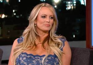 British Former Porn Star - Former porn star Stormy Daniels grilled over alleged Donald Trump affair by  Jimmy Kimmel