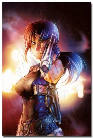 Books Black Lagoon - BLACK LAGOON Revy Two-Hand Anime Art Silk Poster Print 24x36 inch 002
