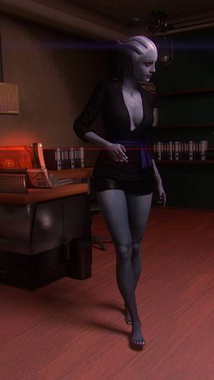 Liara Glasses Porn - Liara in evening wear, from Mass Effect Heartbeat by Lyssa-Nivans on  deviantART