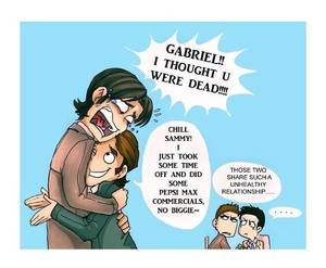 Fan Art Sabriel Spn Porn - Sam and Gabriel