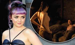Maisie Williams Porn - Game Of Thrones star Maisie Williams hit back at fans claiming her sex  scene was 'uncomfortable' | Daily Mail Online