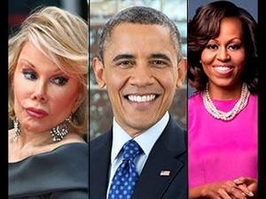 Michelle Obama Transexual - Obama Sacrificed Joan Rivers For Exposing Tranny Michelle Obama!!  2014/Homosexual Illuminati Barrack