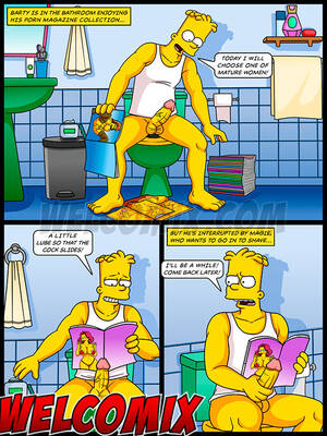 Hairy Pussy Comic - The Simptoons â€“ Smooth or Hairy Pussy? â€“ I'll jerk off watching those  hotties