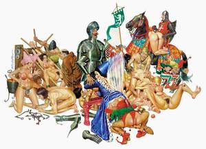 Cartoon Fantasy Orgy - Blas Gallego Gallery, Lavori a matita | Illustrations, Cartoon and Cartoon  images