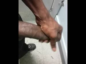 big black monster cock selfies - At work playing with my big black dick