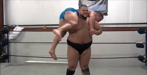 fat people wrestling - Fat wrestler vs muscle guy - ThisVid.com