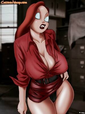 cartoon valley jessica rabbit - Rule 34 - black panties breasts cartoonvalley.com cleavage closed eyes  disney female female only hand on hip helg huge breasts human indoors jessica  rabbit office office lady panties pantyshot pose skirt lift