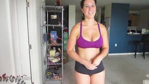 chubby milf working out - Sexy yoga workout with the hottest big-boobed MILF