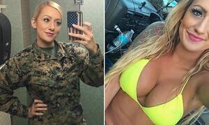Female Soldier Porn Star - Combat Barbie' in the Marines becomes Instagram star | Daily Mail Online