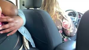 big black tits in the car - Black BBW sucks Daddy's cock while wife drives, shows big tits Porn Videos  - Tube8