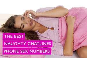 free sex phone chat lines - Attractive woman talking on the phone while lying in bed with her eyes  closed
