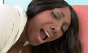 ebony anal hole close up - 