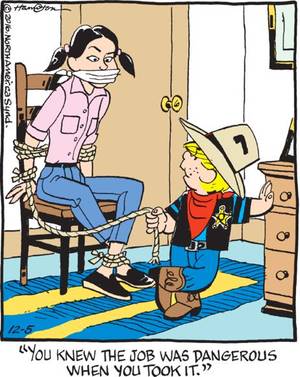 Family Circus Cartoon Bondage - Wow, Dennis the Menace turned into bondage porn so gradually we barely  noticed!