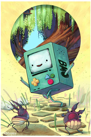 Beemo Adventure Time Porn - noisilyatomicpeace:Adventure Time BMO Fan Art print
