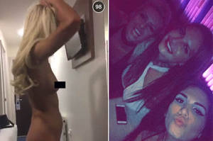 cami li topless nude beach - Cami Li shares naked pics of Ex On The Beach's Holly Rickwood on Snapchat |  Daily Star