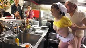 fucked in public restaurant - Mimi Asuka fucked in a restaurant in public