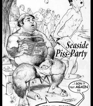fat piss orgy - Seaside Piss-Party 2 comic porn | HD Porn Comics