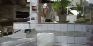 asian blonde waitress - Sexy asian blonde waitress fucked in bathroom by a guy - Tnaflix.com