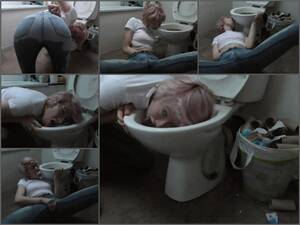 Girl On Public Toilet Porn - Public Porn | English Girl Rosarosebud Jeans Wetting And Toilet Licking â€“  Premium User Request