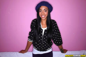 black pure 18 - Ebony Teen In Blue Cap Took Of Her Leggings And Red Panty Before Riding Big  White Dick And Being Cum Covered - YOUX.XXX