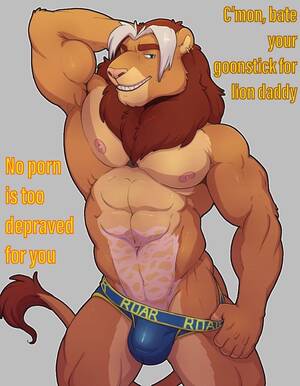 Lion Furry Porn Solo - Feed me with porn lion daddy ! : r/furrygooners