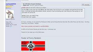 Furry Convention Extreme Adult Porn - And yes, their Fur Affinity page used to list their birthday as Adolph  Hitler's.