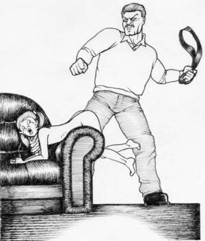 belt spanking art - Belt Spanking Art | Sex Pictures Pass