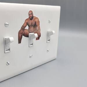 big cock cartoon light switch - Adult Barry Wood Sticker for Light Switch Plates - Etsy UK
