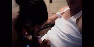 black homemade blowjob - homemade webcam black girl blowjob