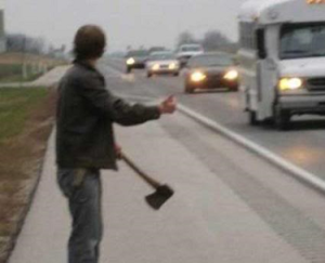 Hitchhiker Car Sex Vintage Porn 1960s - Hostile Hitchhiker - TV Tropes