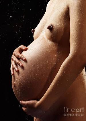 fine art nudes pregnant - Pregnant Nude Black Woman Greeting Cards