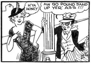 1950s Porn Line Art - Final page of the Tijuana bible Chris Crusty, drawn by \