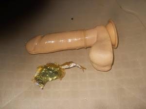 Dildo Condom Porn - You dress it up with a condom and some lube