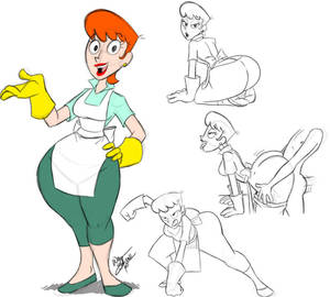 Cartoon Network Mom Porn - Dexter's Mom Character Sheet by ThaMan