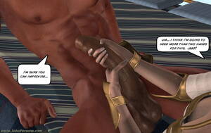 handjob toon - 3d toon porn with brunette who made hot handjob for dude with giant black  dick, watch how he cum!