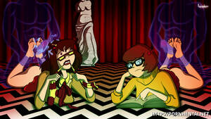 cartoon scooby doo fuck fest - Velma Dinkley with her girlfriend summon spirit of fuck-fest â€“ Scooby Doo  Porn