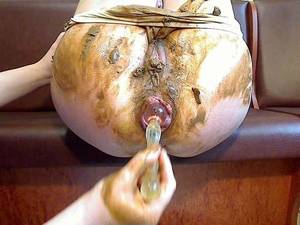 lesbian anal fisting shit - Webcam Spritzigefee shitting fisting herself Russian lesbian with shitting  panties and sweet anal rosebutt