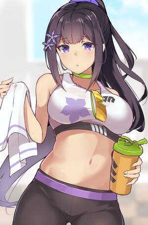 Anime Yoga Porn - HD wallpaper: anime girls, blue archive, Sumire (Blue Archive), MushPZ, yoga  pants | Wallpaper Flare