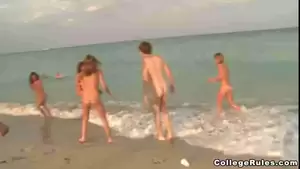 naked spring break beach parties - College Rules Naked Beach Spring Break Party - Sunporno