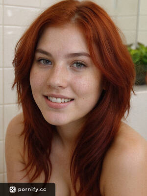 Irish Redhead Girl Porn - Teen Redhead Irish Girl Squatting in Bathroom with Messy Hair and Super-Fat  Breasts in Photo Realistic Shot | Pornify â€“ Best AI Porn Generator
