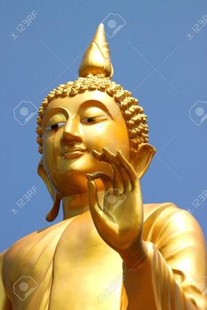 Buddha Porn - Buddha statue in Blessing Posture style (Pang Prathanporn) Stock Photo -  11068592