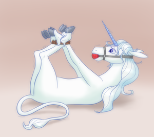 Last Unicorn Porn - 54997 - safe, artist:holdplacer, lady amalthea (the last unicorn),  classical unicorn, equine, fictional species, mammal, unicorn, feral, the last  unicorn, ball gag, bdsm, blue eyes, bondage, bridle, cloven hooves, ears  laid back,