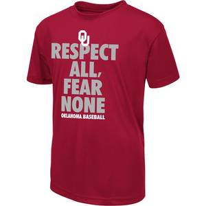 Baseball Shirt Porn - Colosseum Athletics Boys' University of Oklahoma Now Baseball T-shirt (Red  Medium,