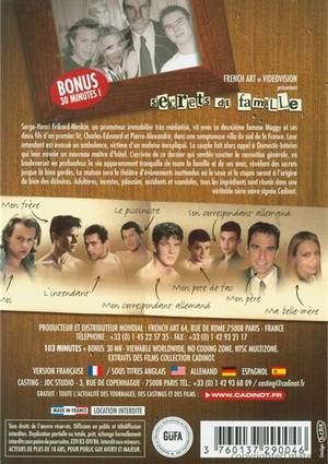 French Art Gay Porn - Secrets De Famille. Cadinot / French Art ...