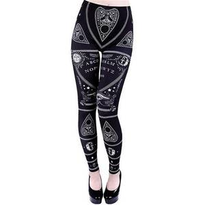 black ouija board panties - Restyle Ouija Board Mystifying Oracle Planchette Lapel Art Design Black  Leggings